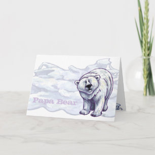 Tarjeta de felicitación Polar Papa Bear