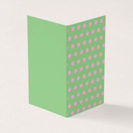 Tarjeta de felicitación Polka Dot Blank (Sage Gree
