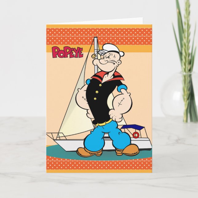 Tarjeta de felicitación Popeye (Anverso)