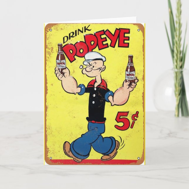 Tarjeta de felicitación Popeye (Anverso)