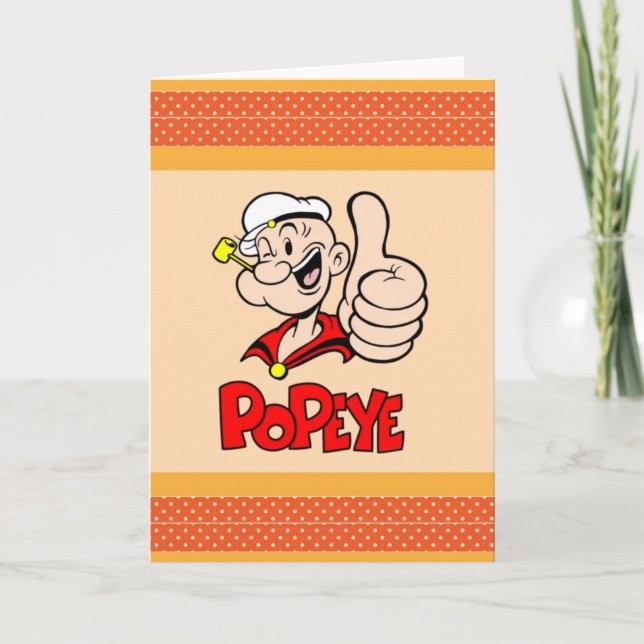 Tarjeta de felicitación Popeye (Anverso)