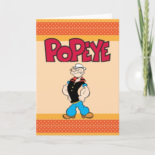 Tarjeta de felicitación Popeye (Anverso)
