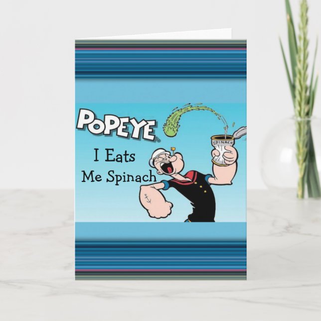 Tarjeta de felicitación Popeye (Anverso)