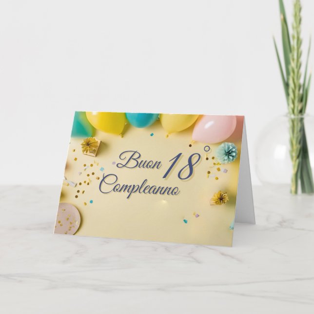 tarjeta de felicitación por 18 cumpleaños (Anverso)