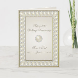 Tarjeta de Felicitación por 30 Aniversario de Boda