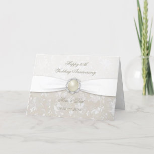 Tarjeta de Felicitación por 30 Años de Bodas de Da