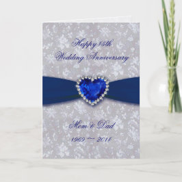 Tarjeta de felicitación por 45 años de boda con Da
