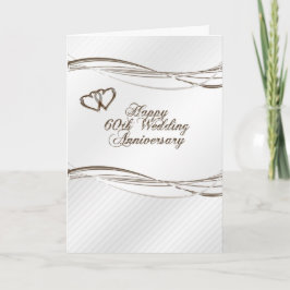 Tarjeta de Felicitación por 60 Aniversario de Boda