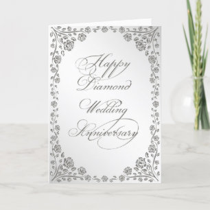 Tarjeta de Felicitación por 60 Aniversario de Boda