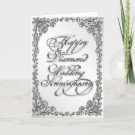 Tarjeta de Felicitación por 60 Aniversario de Boda