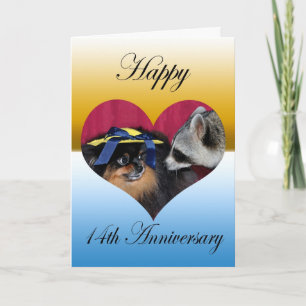 Tarjeta de Felicitación por Aniversario de Boda