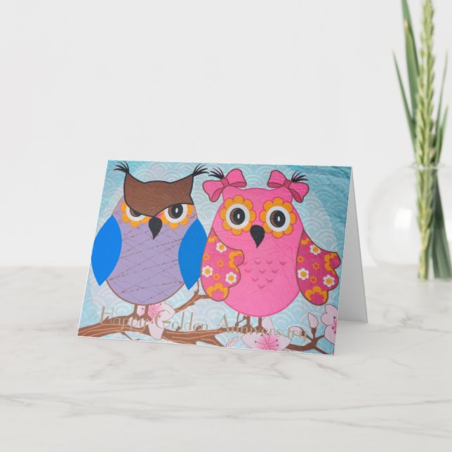 TARJETA DE FELICITACIÓN POR ANIVERSARIO DE BODAS D (Anverso)