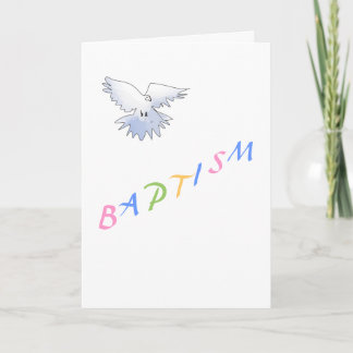 Tarjeta de felicitación por bautismo