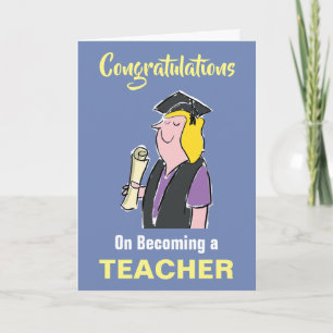 Tarjeta de Felicitación por Convertirse en Maestro
