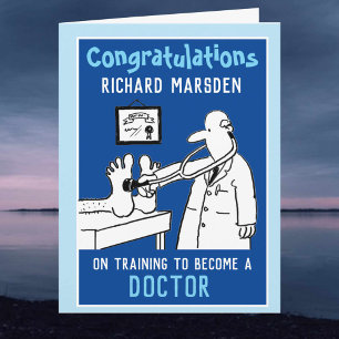Tarjeta de Felicitación por Convertirse en Médico
