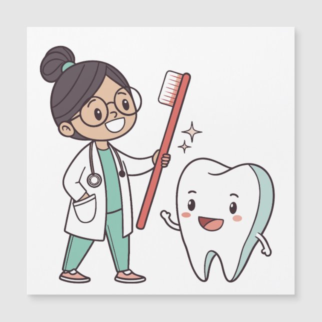 Tarjeta de felicitación por cuidado dental dental  (Anverso)
