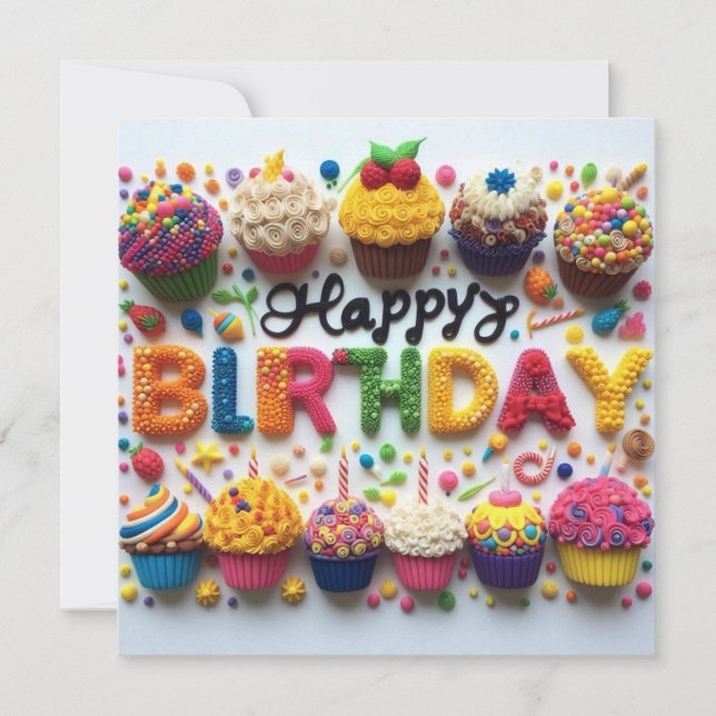 Tarjeta de felicitación por cumpleaños (Anverso)