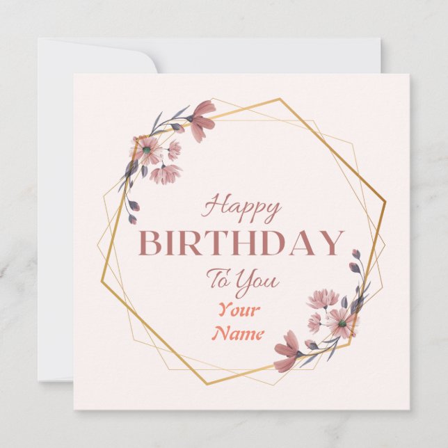 Tarjeta de felicitación por cumpleaños (Anverso)