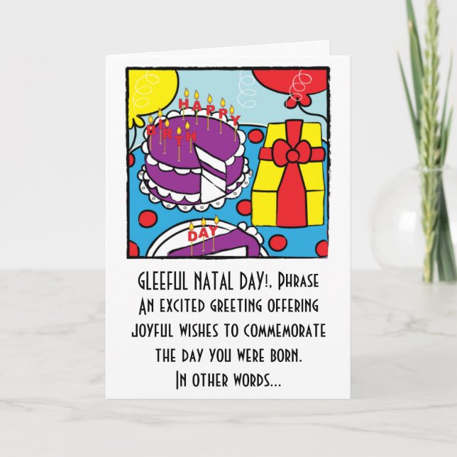 Tarjeta de felicitación por cumpleaños (Anverso)