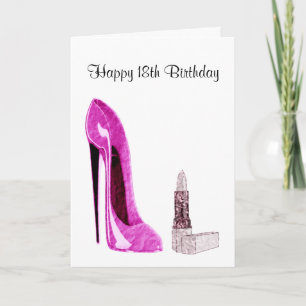 Tarjeta de felicitación por cumpleaños 18 con Stil