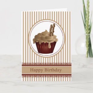 Tarjeta de felicitación por cumpleaños - Café con