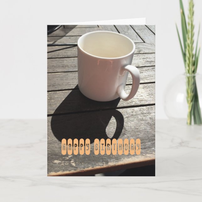 Tarjeta de felicitación por cumpleaños con Copa de (Anverso)