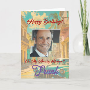 Tarjeta de felicitación por cumpleaños con foto