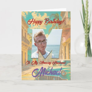 Tarjeta de felicitación por cumpleaños con foto