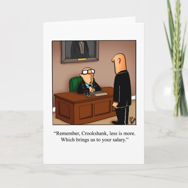 Tarjeta de felicitación por cumpleaños de Humor (Anverso)