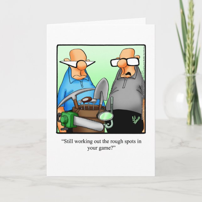 Tarjeta de felicitación por cumpleaños de Humor de (Anverso)