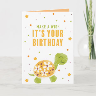 Tarjeta de felicitación por cumpleaños de Naranja