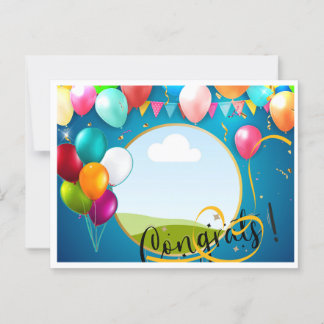 Tarjeta de felicitación por cumpleaños feliz