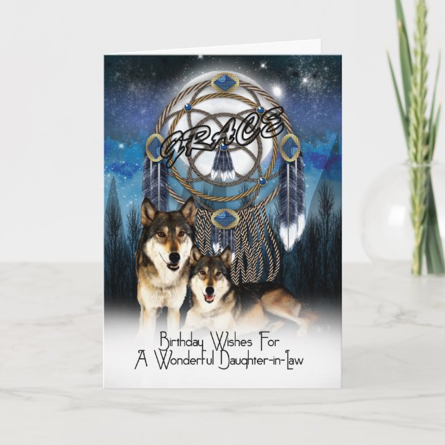 Tarjeta de felicitación por cumpleaños Grace Daugh (Anverso)