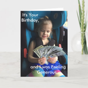 Tarjeta de felicitación por cumpleaños, graciosa