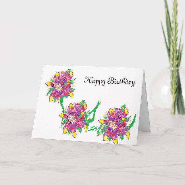 Tarjeta de felicitación por cumpleaños para una gr (Anverso)