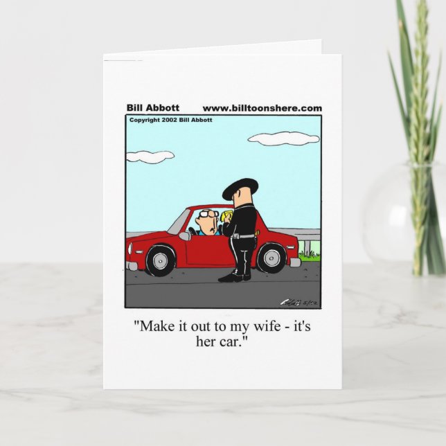 Tarjeta de felicitación por cumpleañosHumor (Anverso)