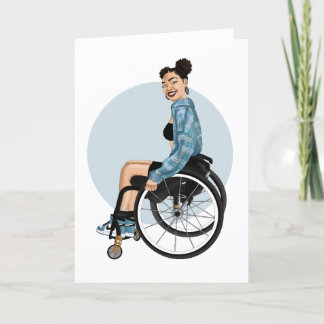 Tarjeta de felicitación por discapacidad