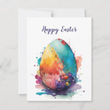 Tarjeta de felicitación por diseño de huevo de Pas