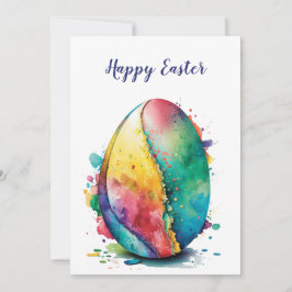 Tarjeta de felicitación por diseño de huevo de Pas
