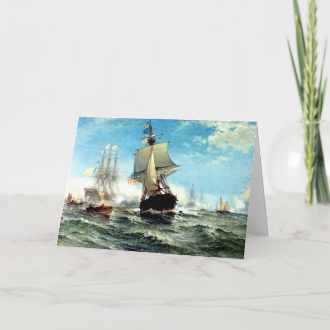 Tarjeta de felicitación por edad de navegación (Anverso)