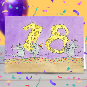 tarjeta de felicitación por el 18 cumpleaños de Ni