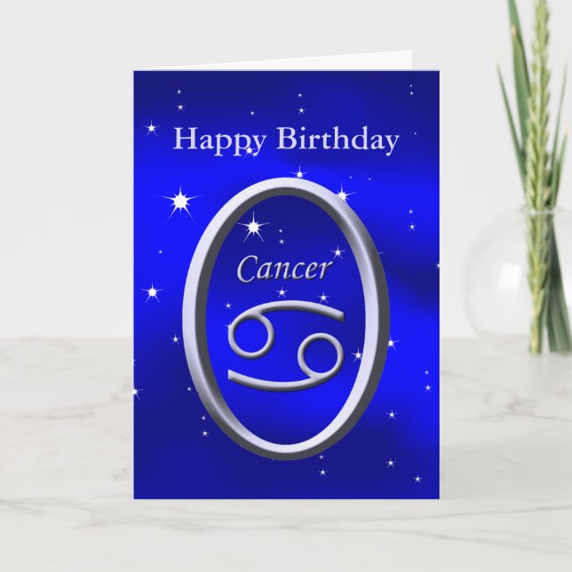 Tarjeta de felicitación por el cáncer de cumpleaño (Anverso)