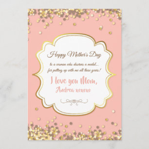 Tarjeta de felicitación por el Día de la Madre de
