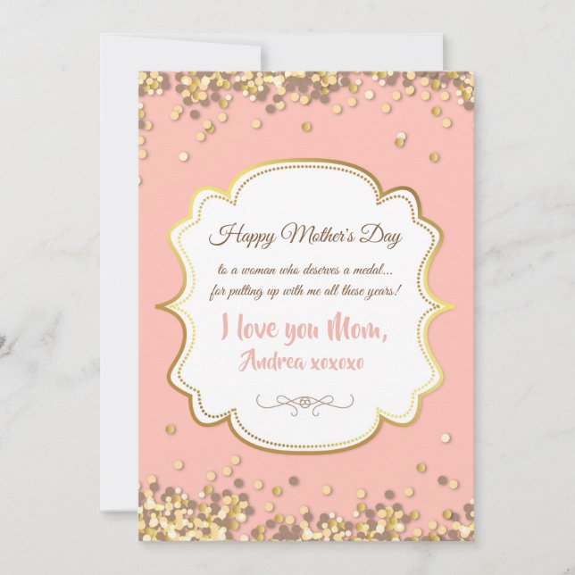 Tarjeta de felicitación por el Día de la Madre de  (Anverso)