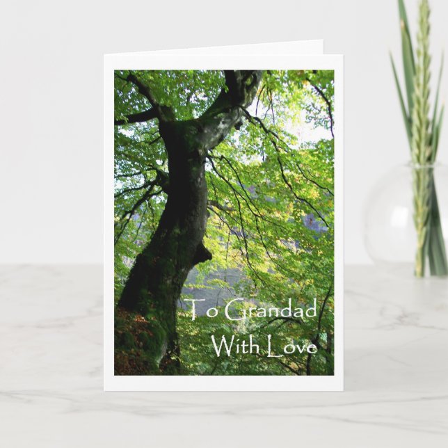 Tarjeta de felicitación por el día de los abuelos  (Anverso)