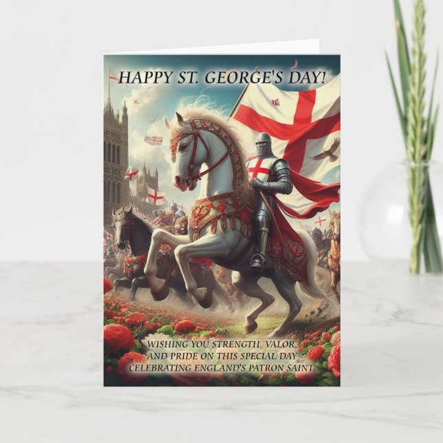 Tarjeta de felicitación por el Día de San Jorge (Anverso)