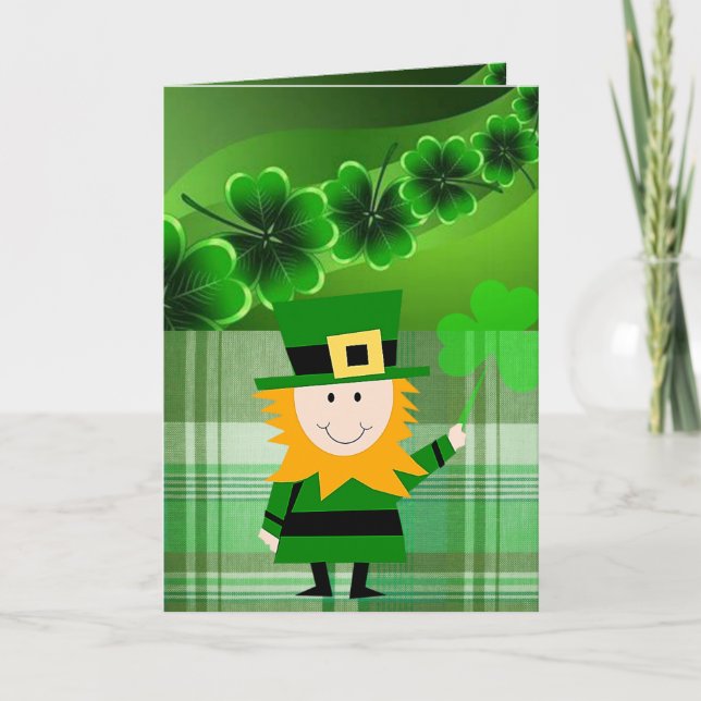 Tarjeta de felicitación por el Día de San Patricio (Anverso)