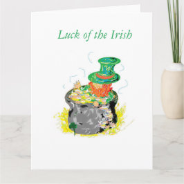 Tarjeta de felicitación por el Día de San Patricio