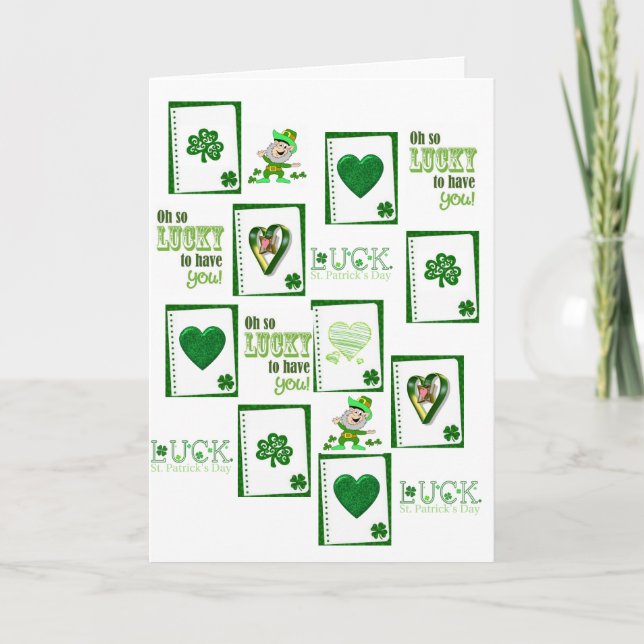 Tarjeta de felicitación por el Día de San Patricio (Anverso)