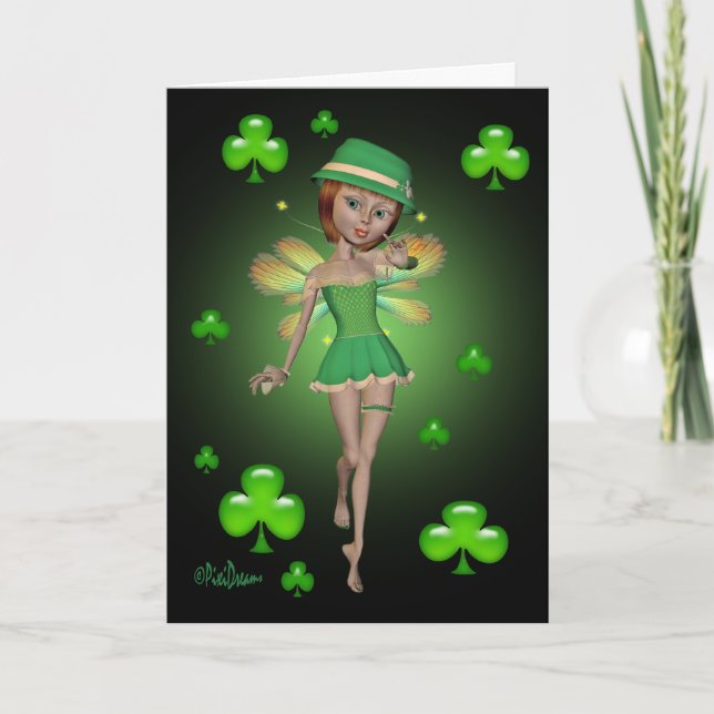 Tarjeta de felicitación por el Día de San Patricio (Anverso)